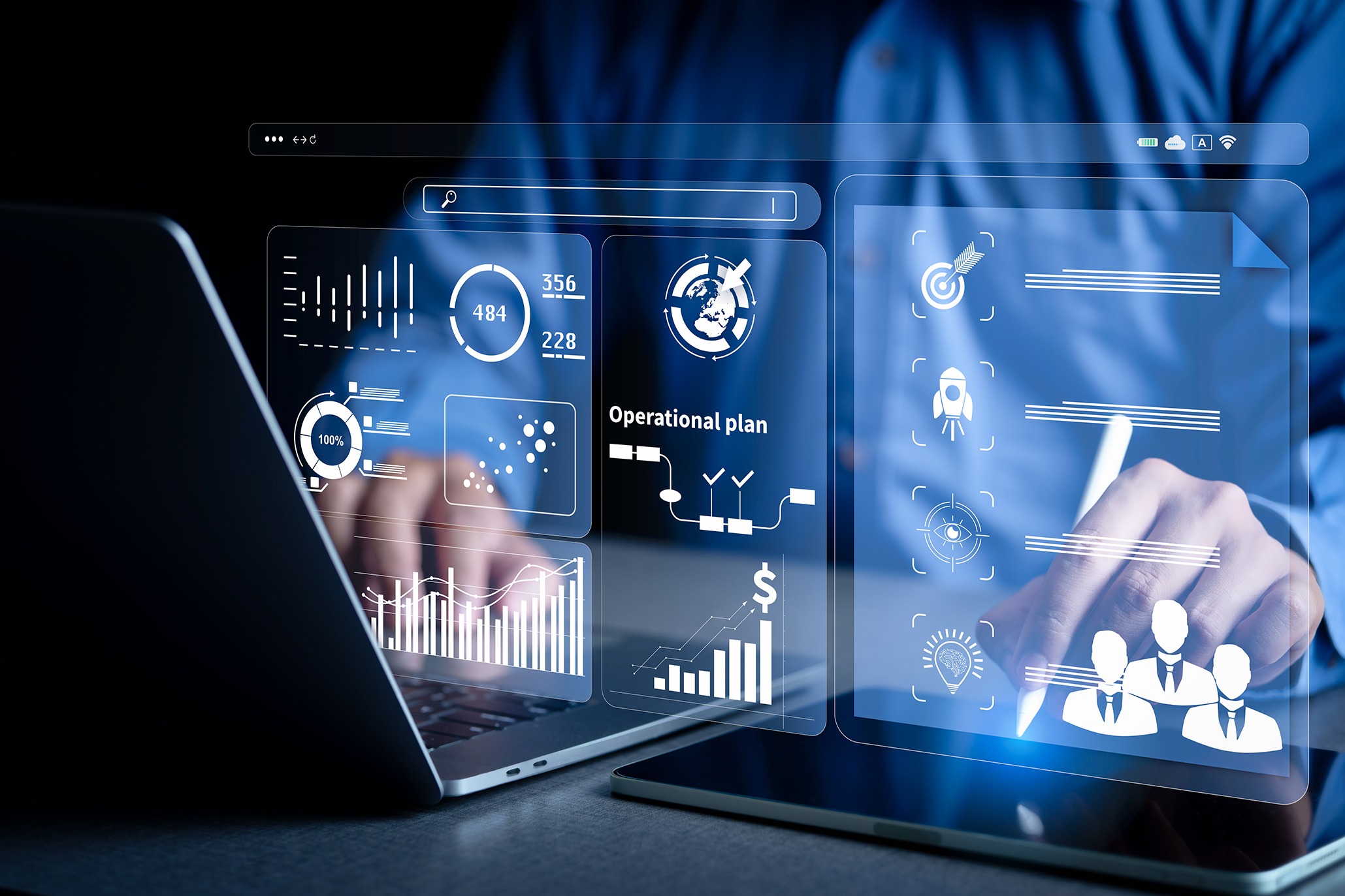 Contact center AI dashboard